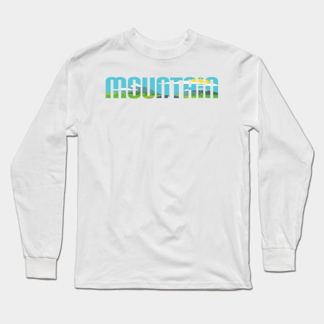 MOUNTAIN a wonderful gift for The Earth Long Sleeve T-Shirt by radeckari25